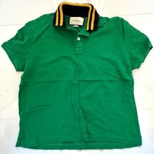Gucci Kids Green Polo Shirt size Small